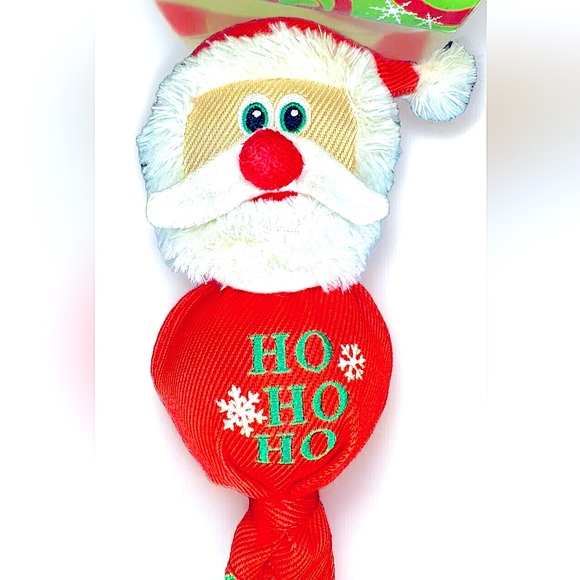 🎅KONG🎅 WUBBA SQUEAKY HOLIDAY SANTA INTERACTIVE THROW TOY NWOT🎄 - Picture 7 of 8